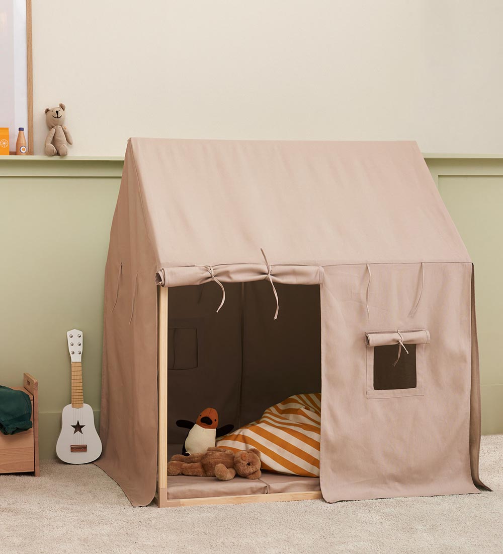 Kids Concept Legetelt - Hus - Beige