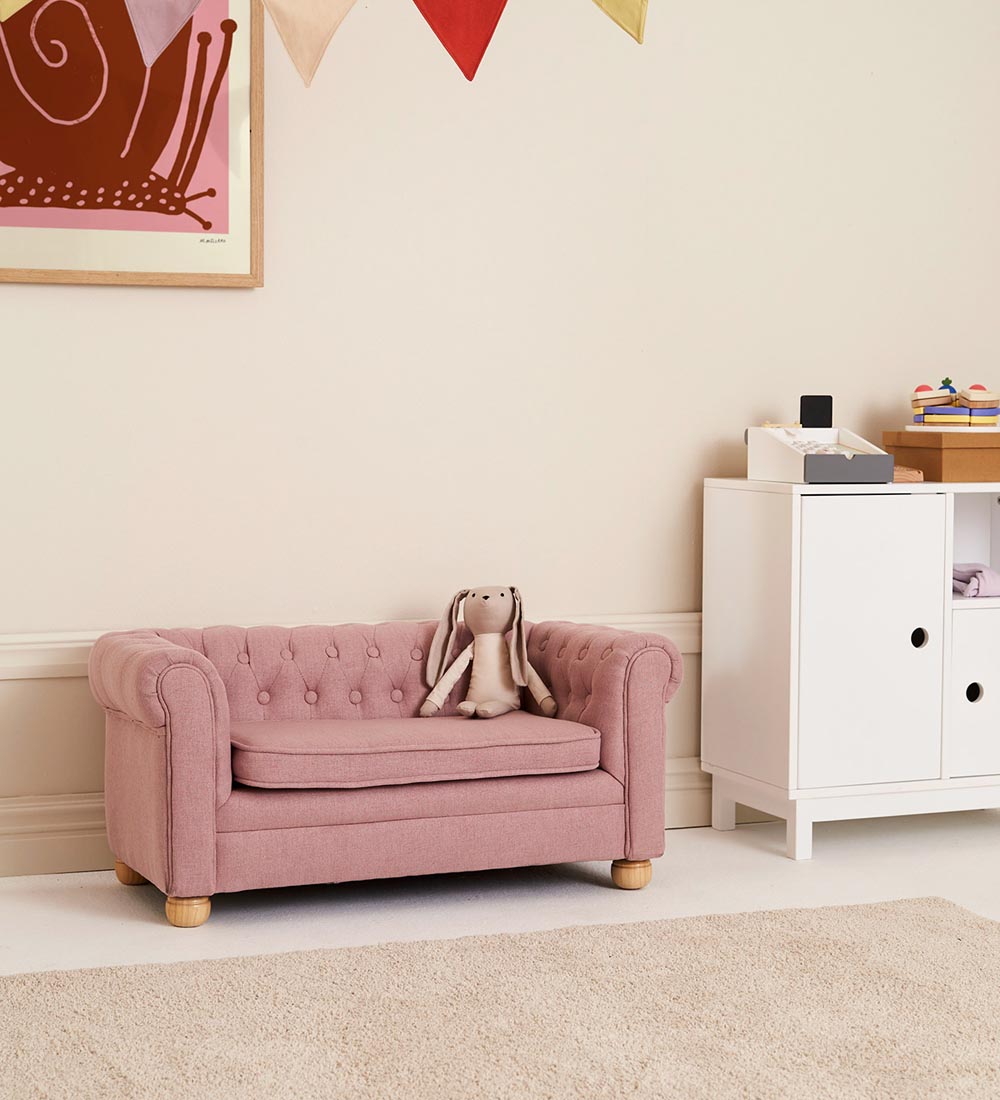 Kids Concept Sofa - Chesterfield - Rosa