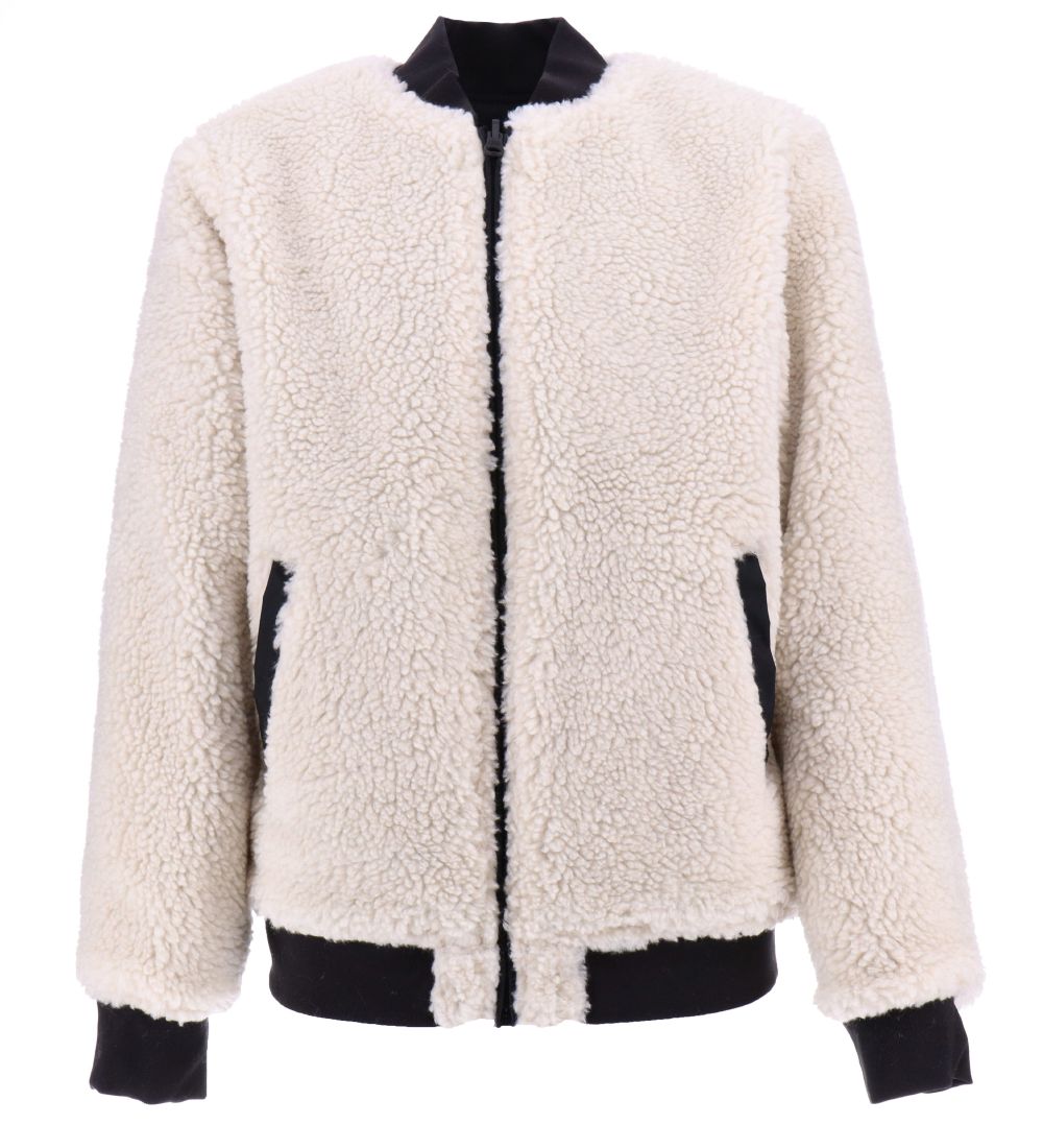 Vans Dynejakke - Vendbar - Hughes - Sort/Hvid
