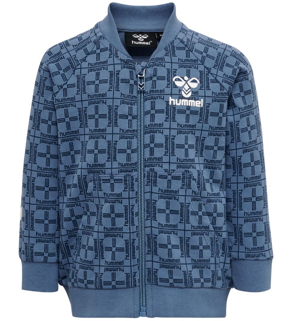 Hummel Cardigan - hmlTommy - Blue Horizon m. Print