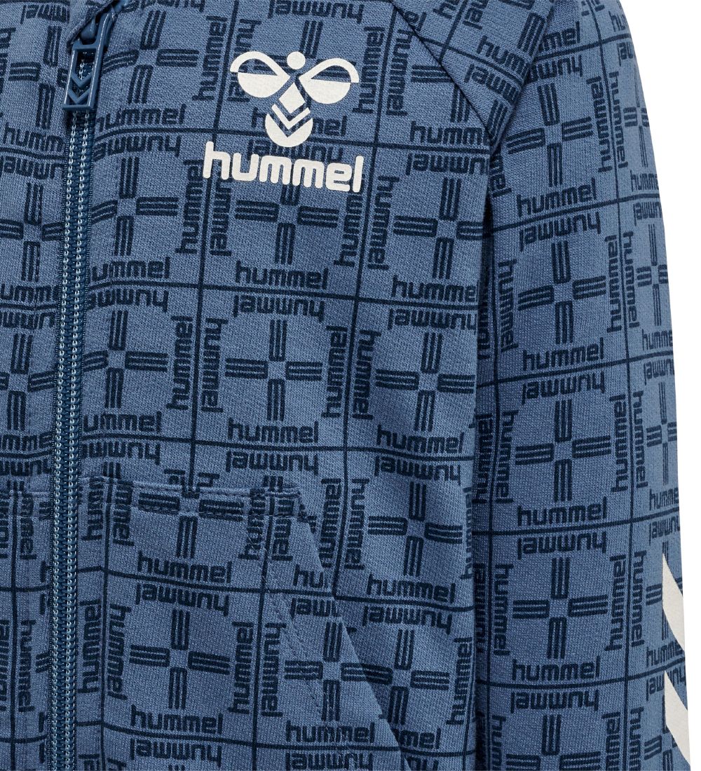 Hummel Cardigan - hmlTommy - Blue Horizon m. Print