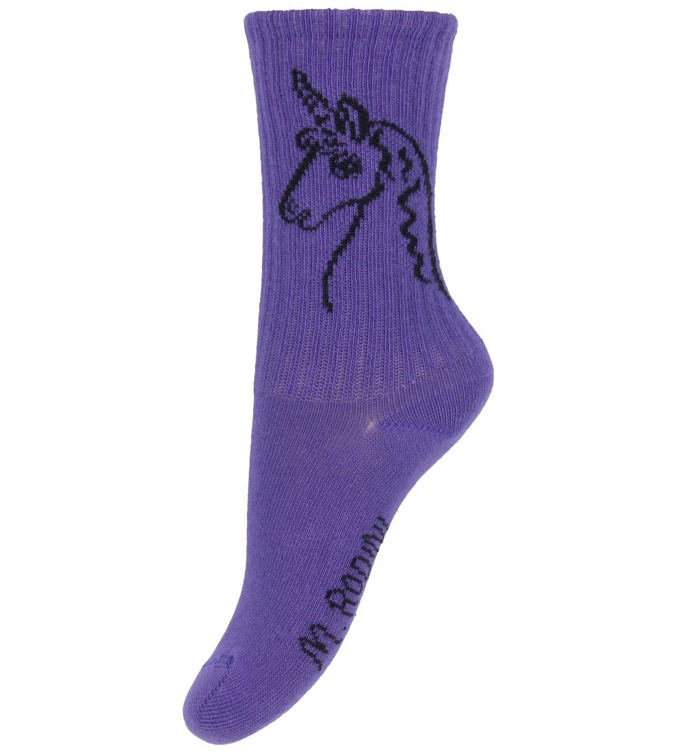 Mini Rodini Strømper - 2-pak - Scottish Unicorns - Multi