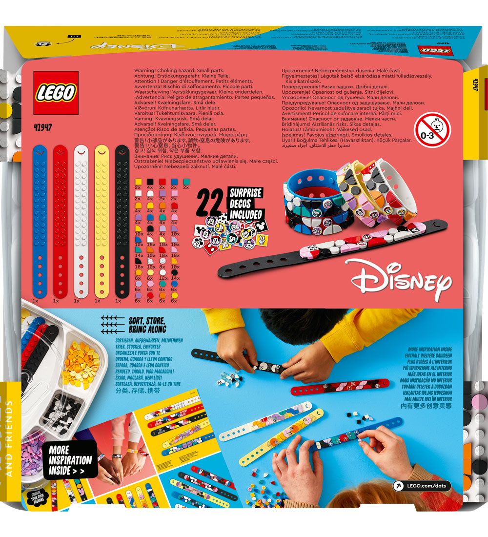 LEGO DOTS - Mickey Og Venner Armbnd-Megapakke 41947 - 349 Dele