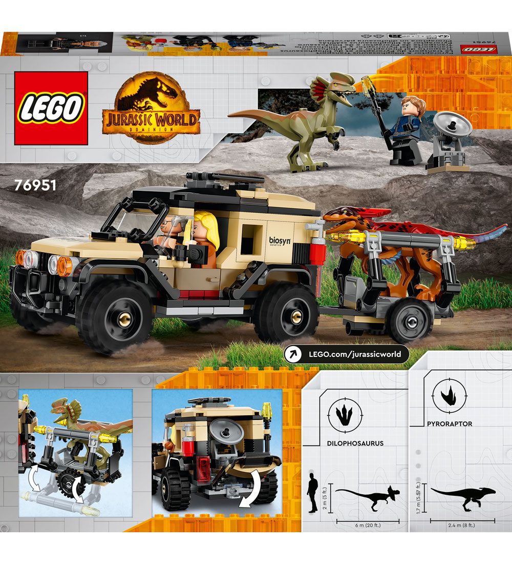 LEGO® Jurassic World - Pyroraptor & DilophosaurusTransport 76951