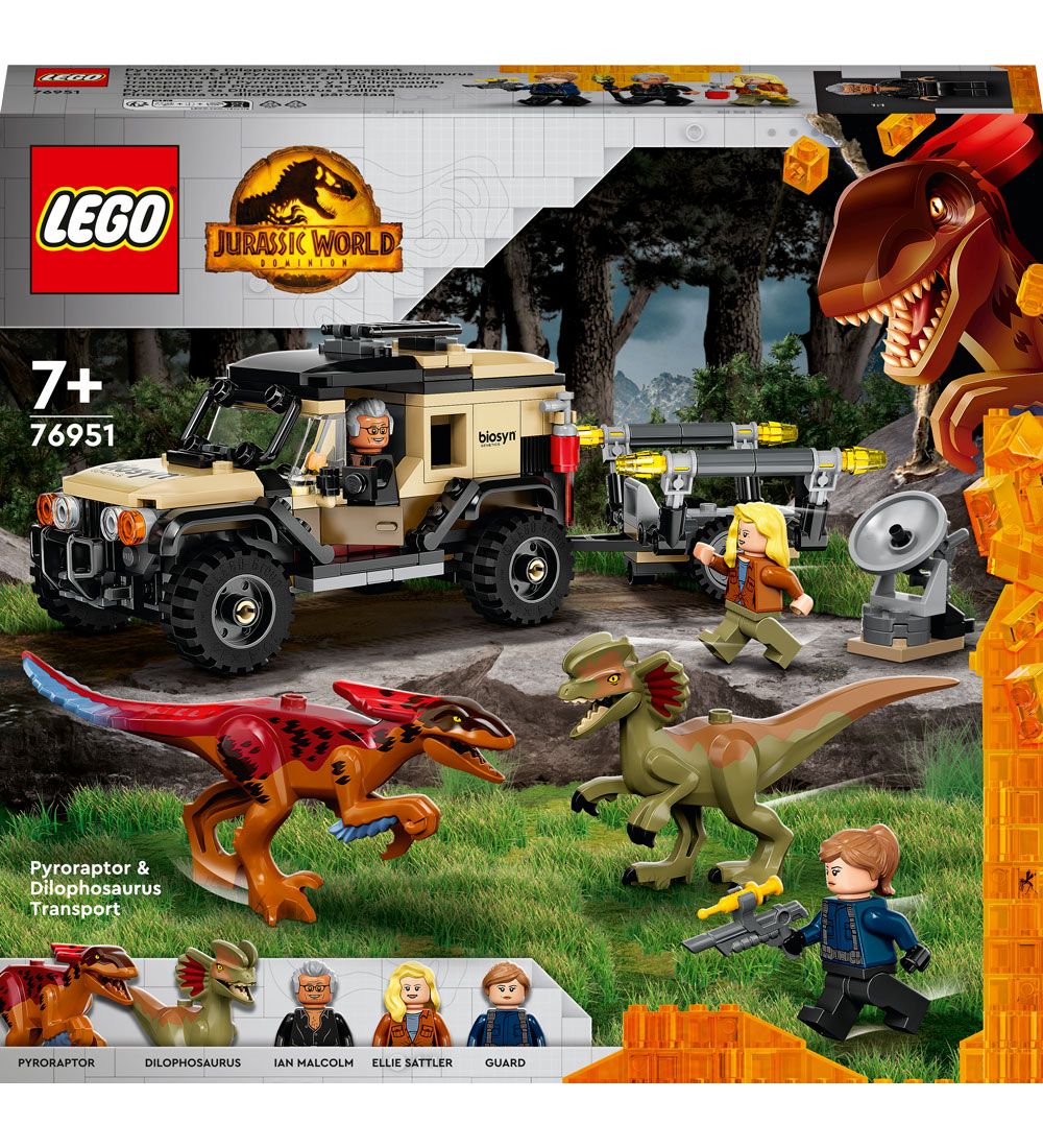 LEGO® Jurassic World - Pyroraptor & DilophosaurusTransport 76951