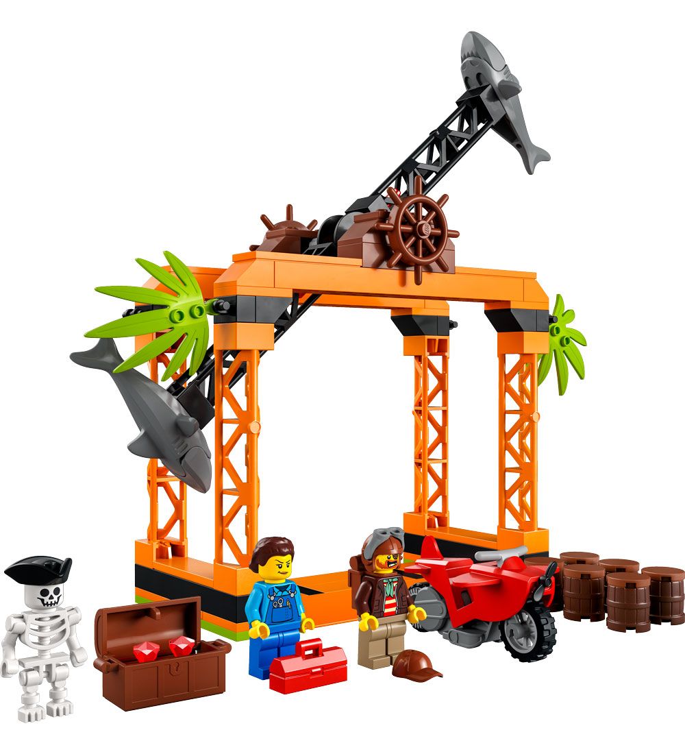 LEGO® City Stuntz - Stuntudfordring Med Hajangreb 60342 - 122 De