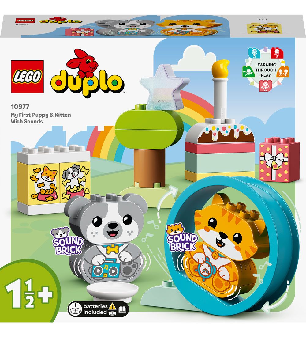 LEGO® DUPLO - Min Første Hvalp Og Killing Med Lyde 10977 - 22 De
