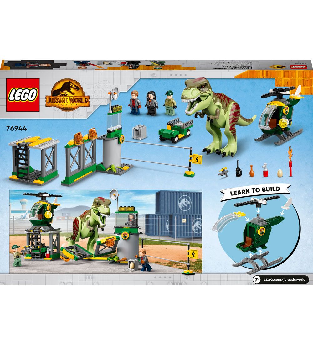 LEGO® Jurassic World - T. Rex På Dinosaurflugt 76944 - 140 Dele