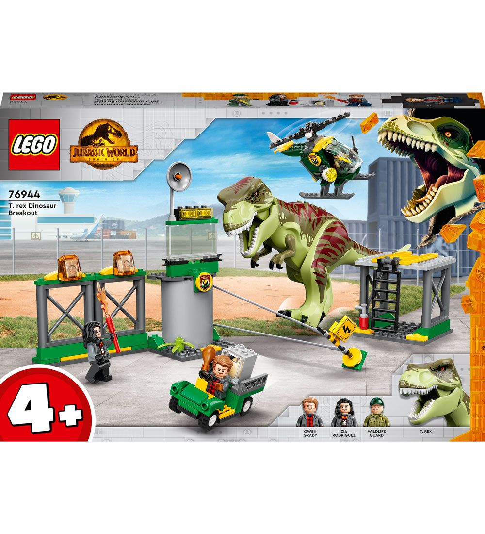 LEGO® Jurassic World - T. Rex På Dinosaurflugt 76944 - 140 Dele