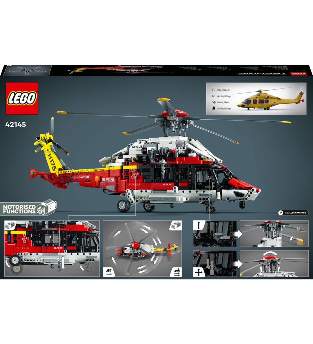 LEGO® Technic - Airbus H175 Redningshelikopter 42145 - 2001 Dele