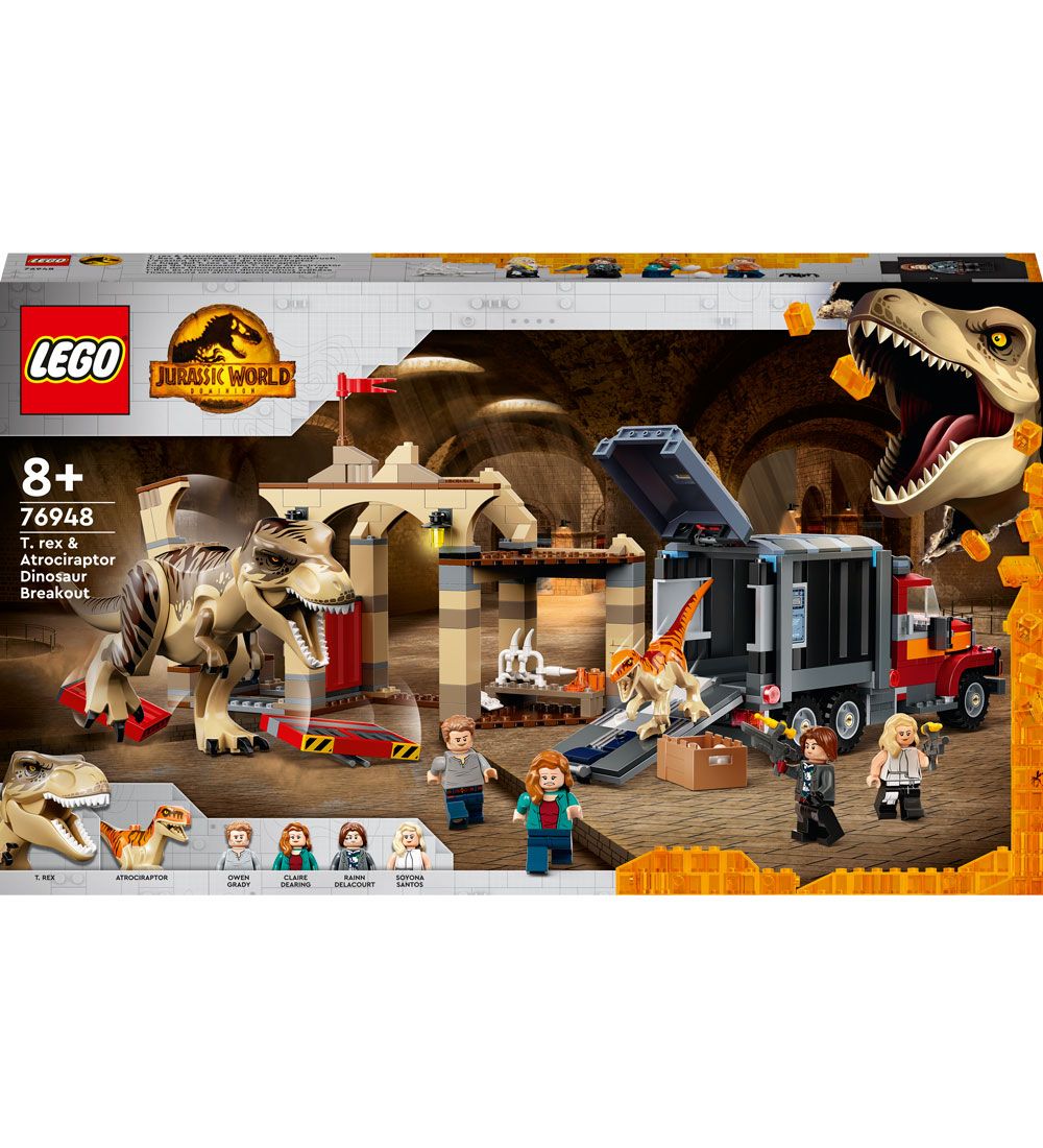 LEGO Jurassic World - T. Rex Og Atrociraptor... 76948 - 466 Del