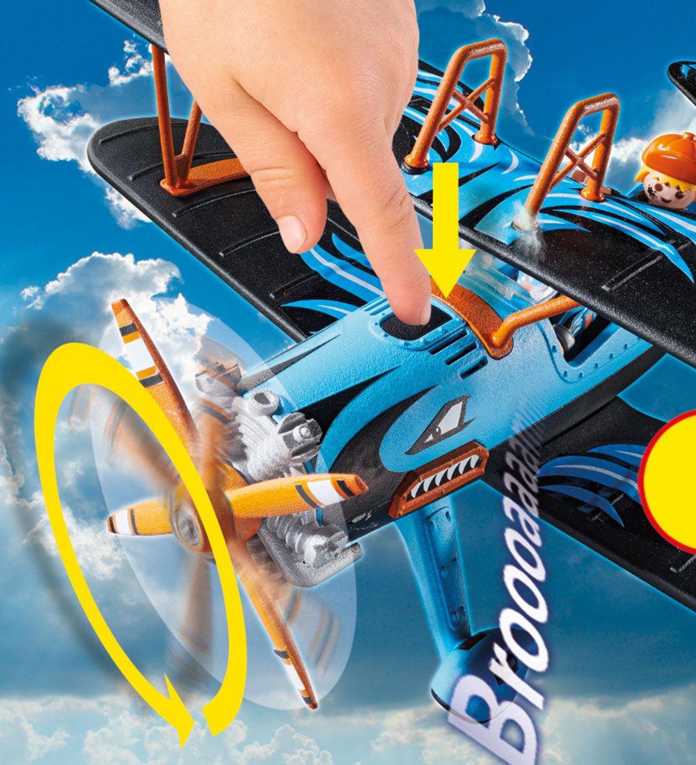 Playmobil Air Stuntshow - Dobbeltdækker "Føniks" - 70831 - 45 De