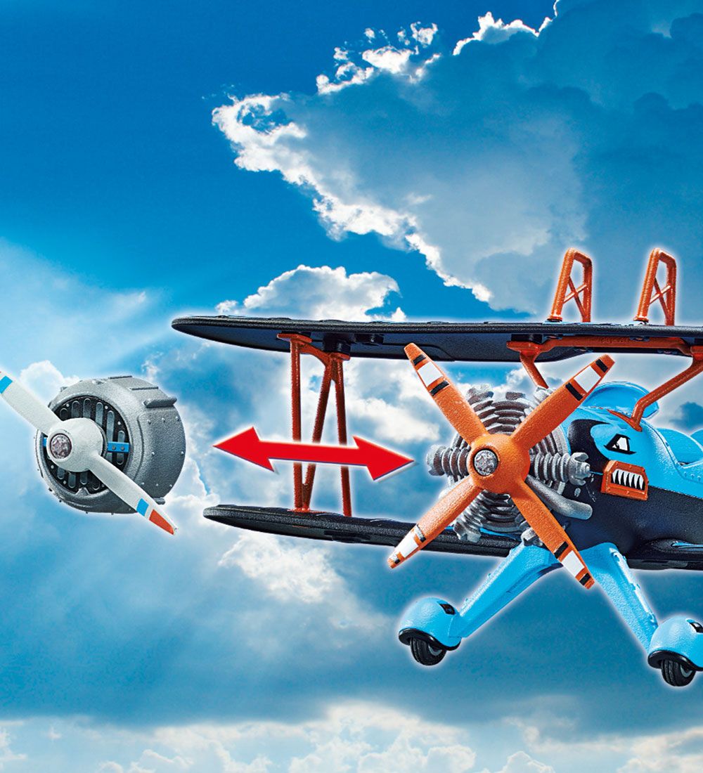 Playmobil Air Stuntshow - Dobbeltdækker "Føniks" - 70831 - 45 De
