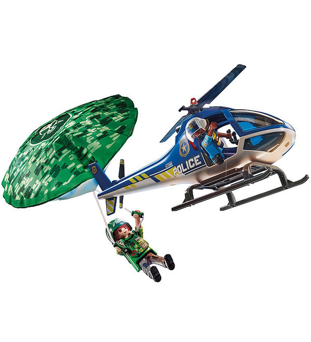 Playmobil City Action - Politihelikopter: Faldskærms-Forfølgelse