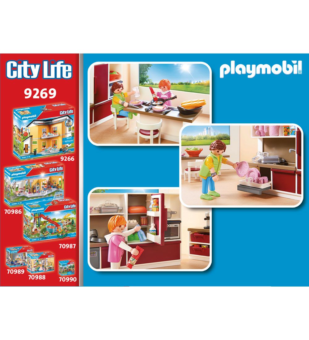 Playmobil City Life - Stort Samtalekkken - 9269 - 102 Dele
