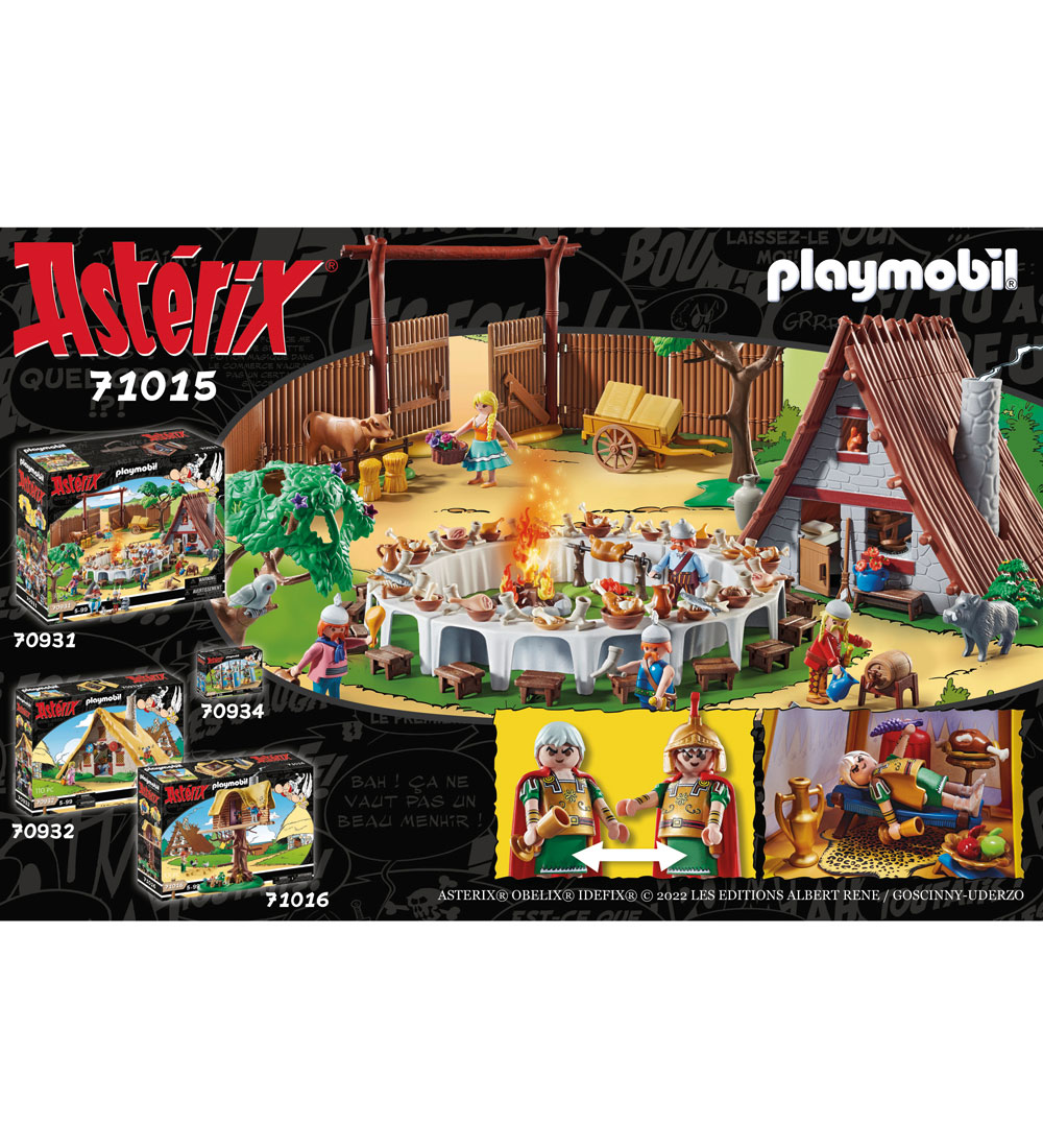 Playmobil Asterix - Officerstelt Med Generaler - 71015 - 52 Dele