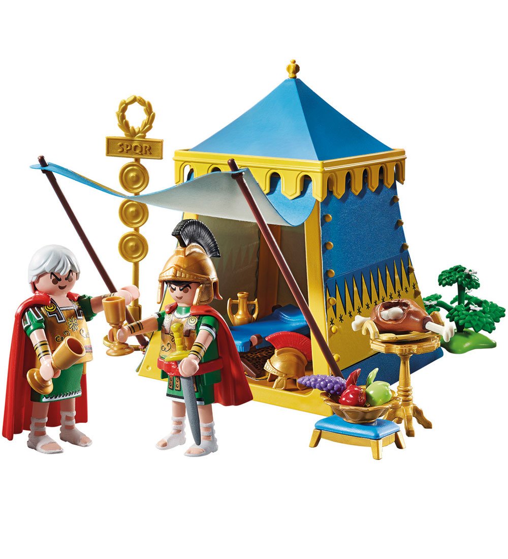 Playmobil Asterix - Officerstelt Med Generaler - 71015 - 52 Dele