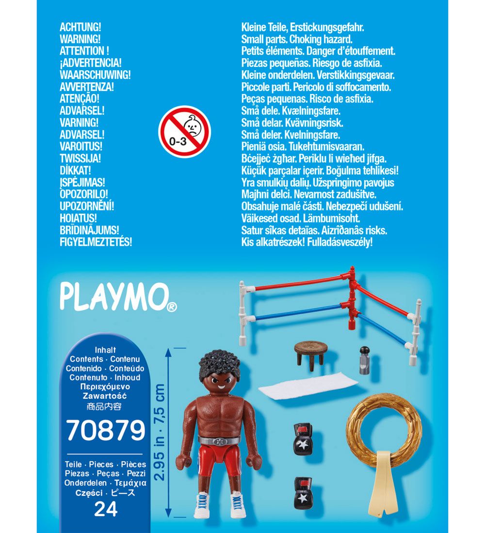 Playmobil SpecialPlus - Boksemester - 70879 - 24 Dele