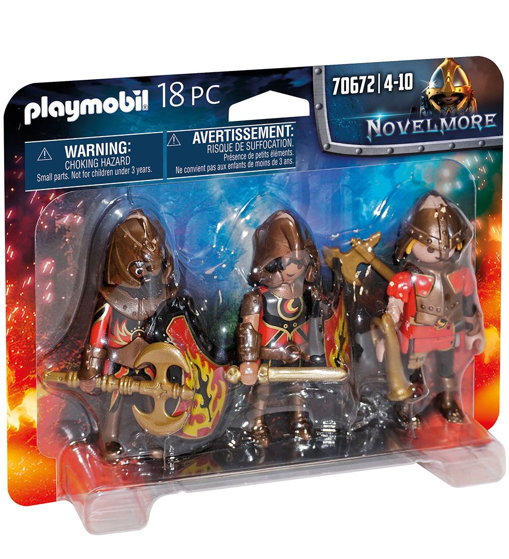 Playmobil Novelmore - 3-pak - Burnham Raiders - 70672 - 18 Dele