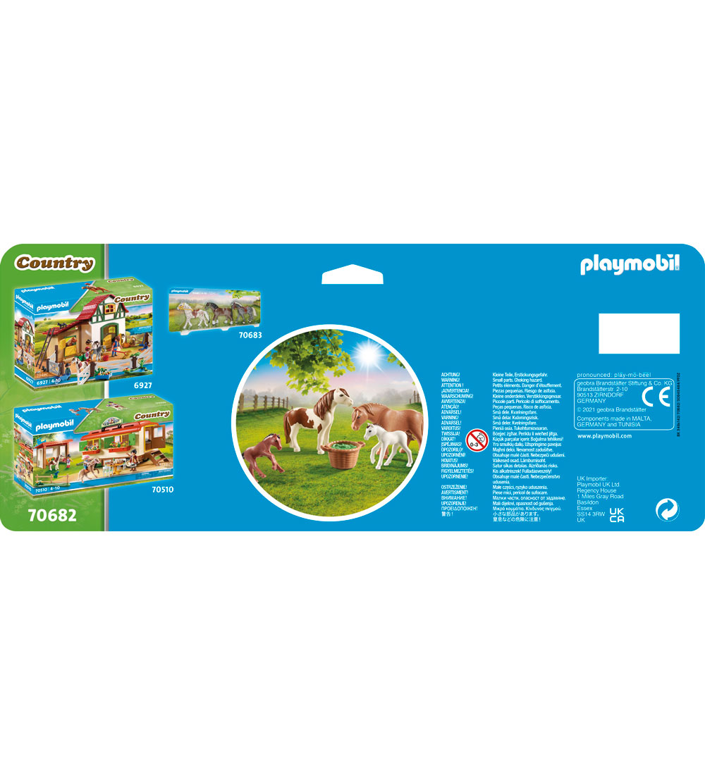 Playmobil Country - Ponyer Med Fl - 70682 - 6 Dele