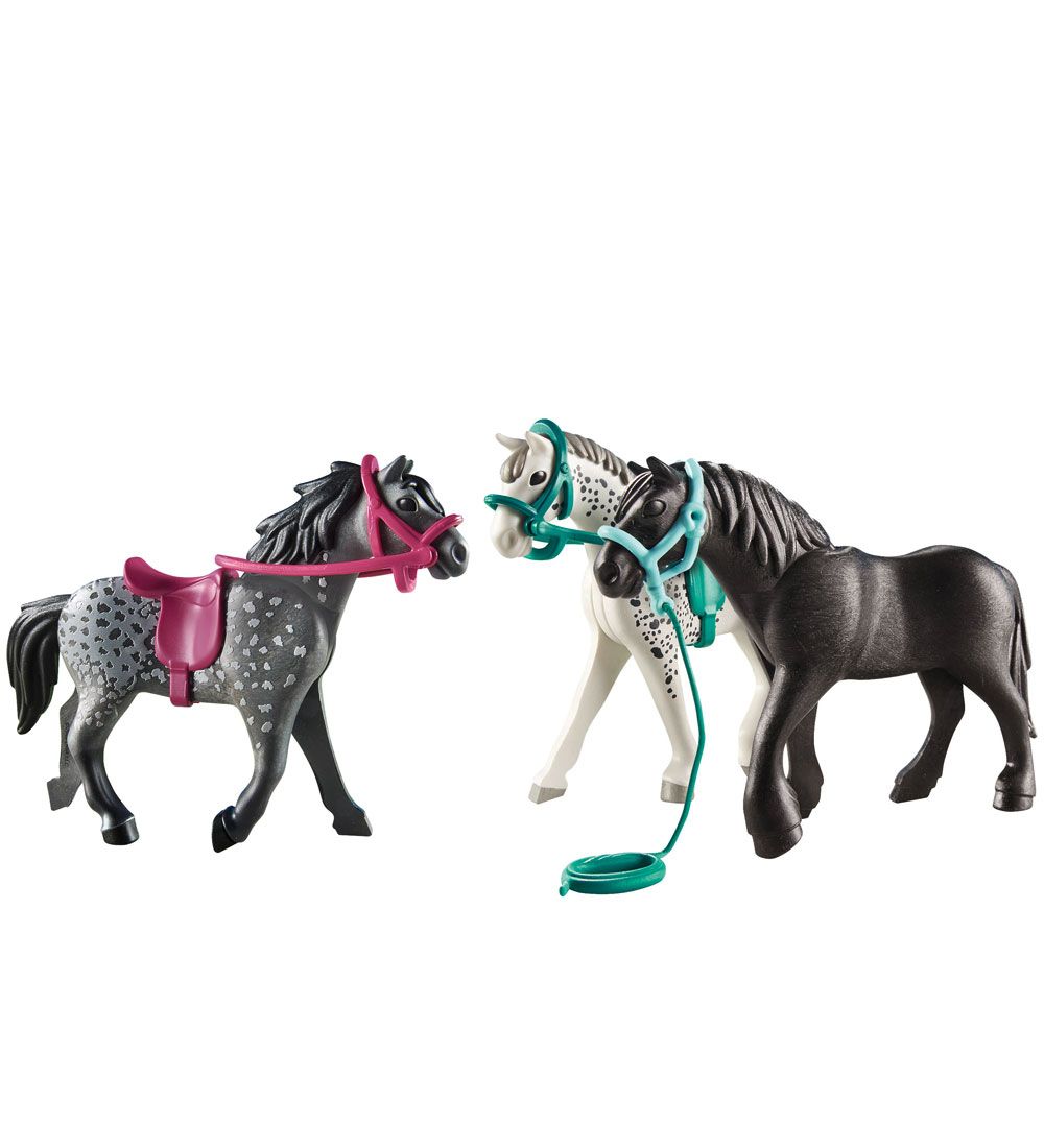 Playmobil Country - 3 Heste: Frieserhesten, Knabstrupper & Andal