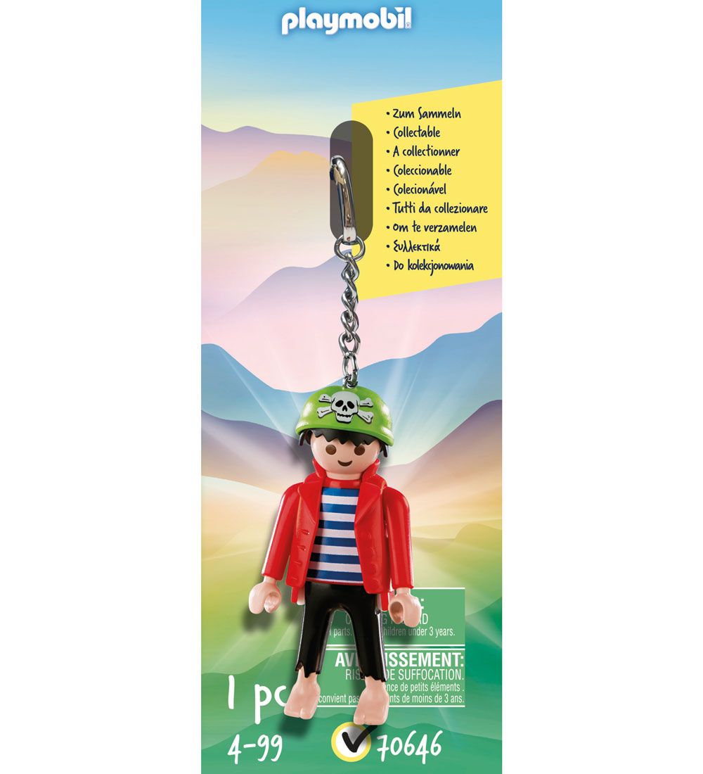Playmobil Nøglering - FunPark - Pirat Rico - 70646