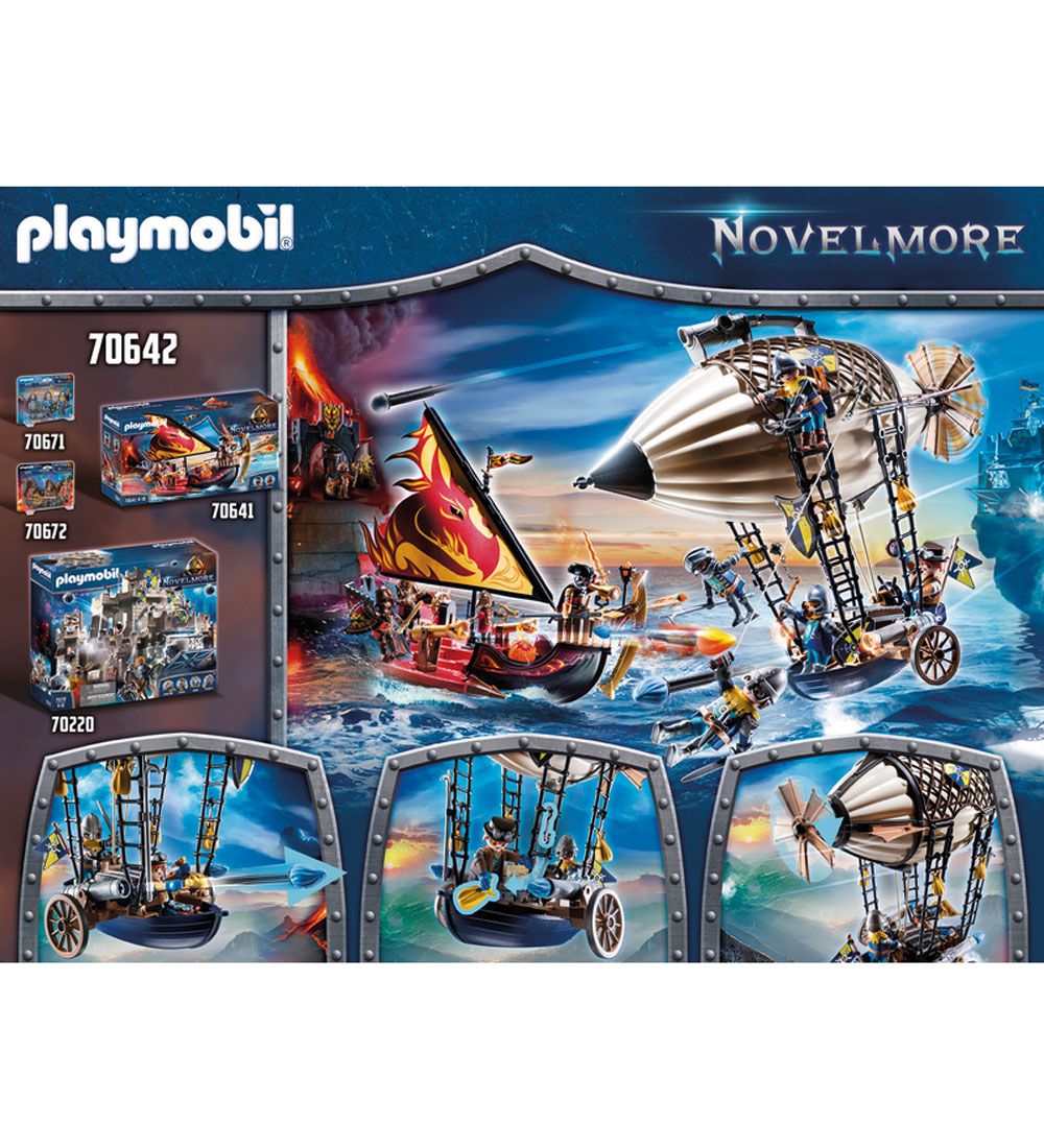 Playmobil Novelmore - Darios Luftskib - 70642 - 64 Dele