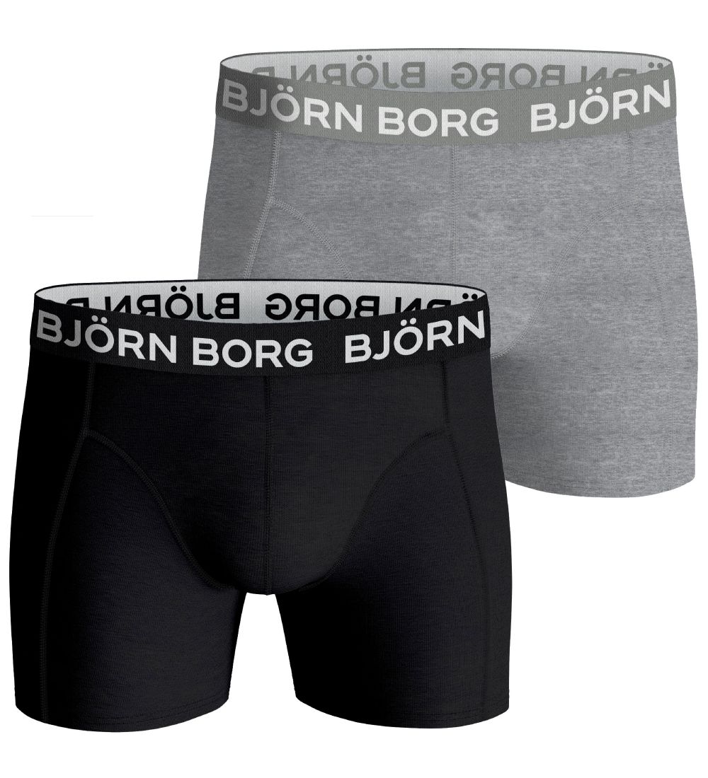 Bjrn Borg Boxershorts - 5-Pak - Grn/Sort/Gr