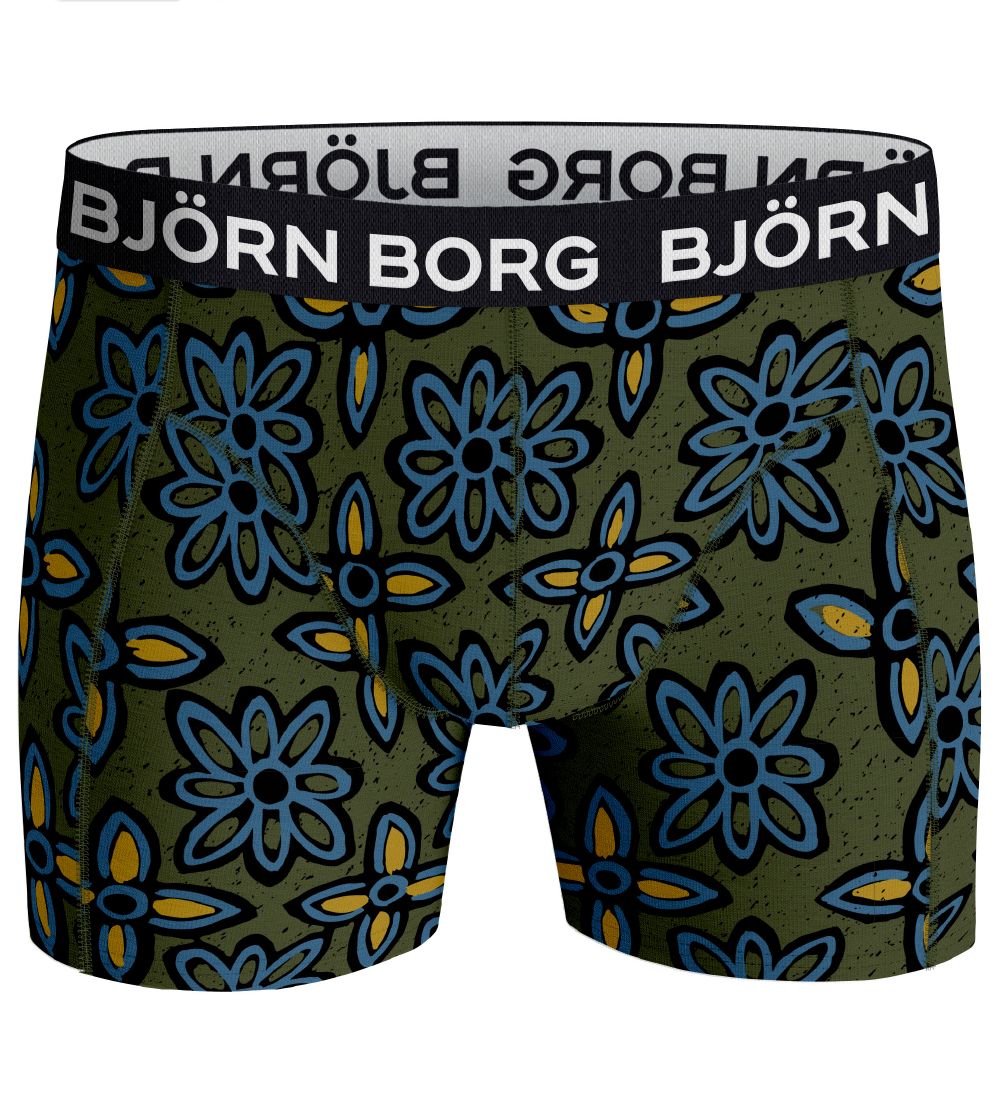 Bjrn Borg Boxershorts - 3-Pak - Grn/Bl/Sort