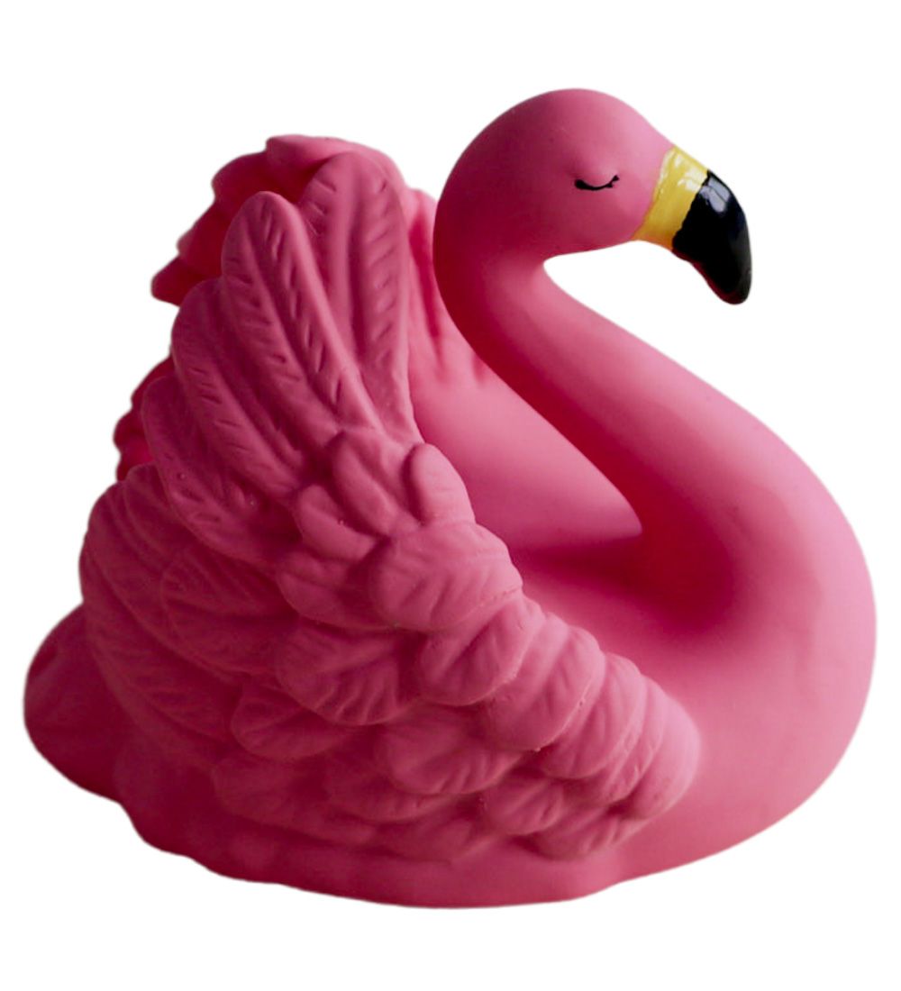 Natruba Badelegetj - Naturgummi - Flamingo - Lyserd