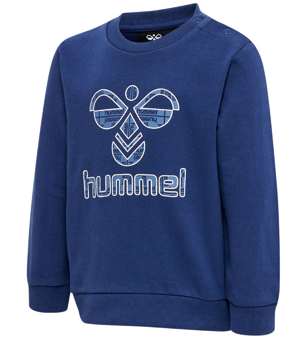 Hummel Sweatshirt - hmlLime - Sargasso Sea m. Logo