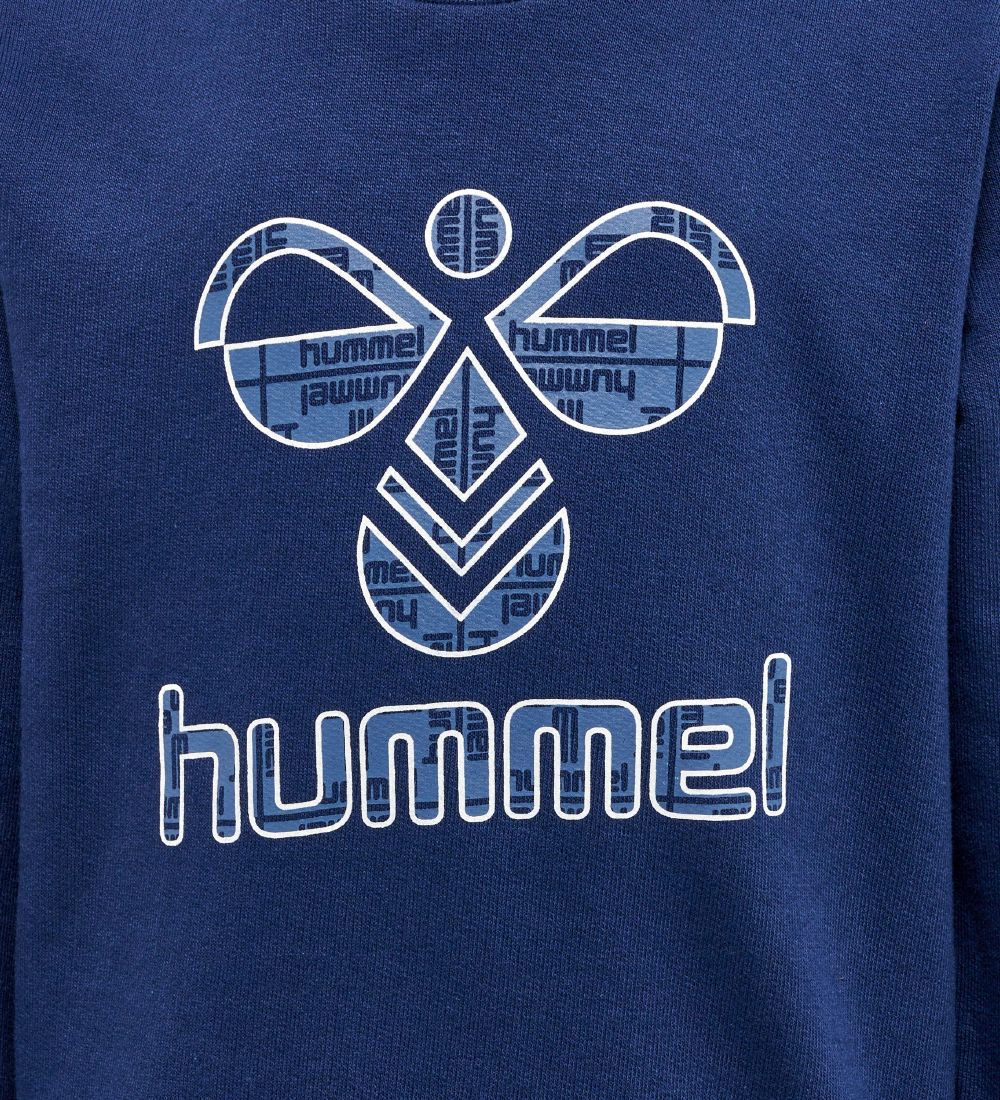 Hummel Sweatshirt - hmlLime - Sargasso Sea m. Logo