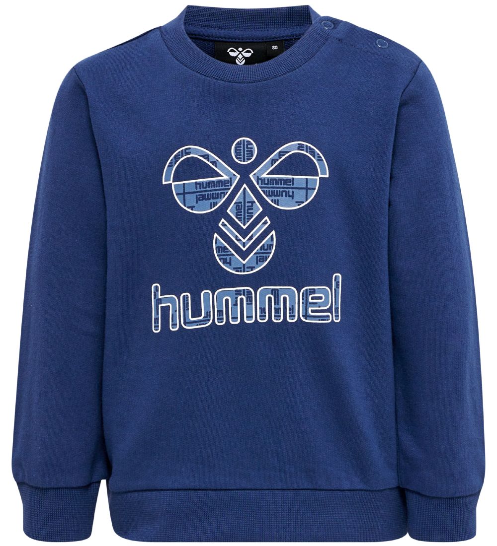 Hummel Sweatshirt - hmlLime - Sargasso Sea m. Logo