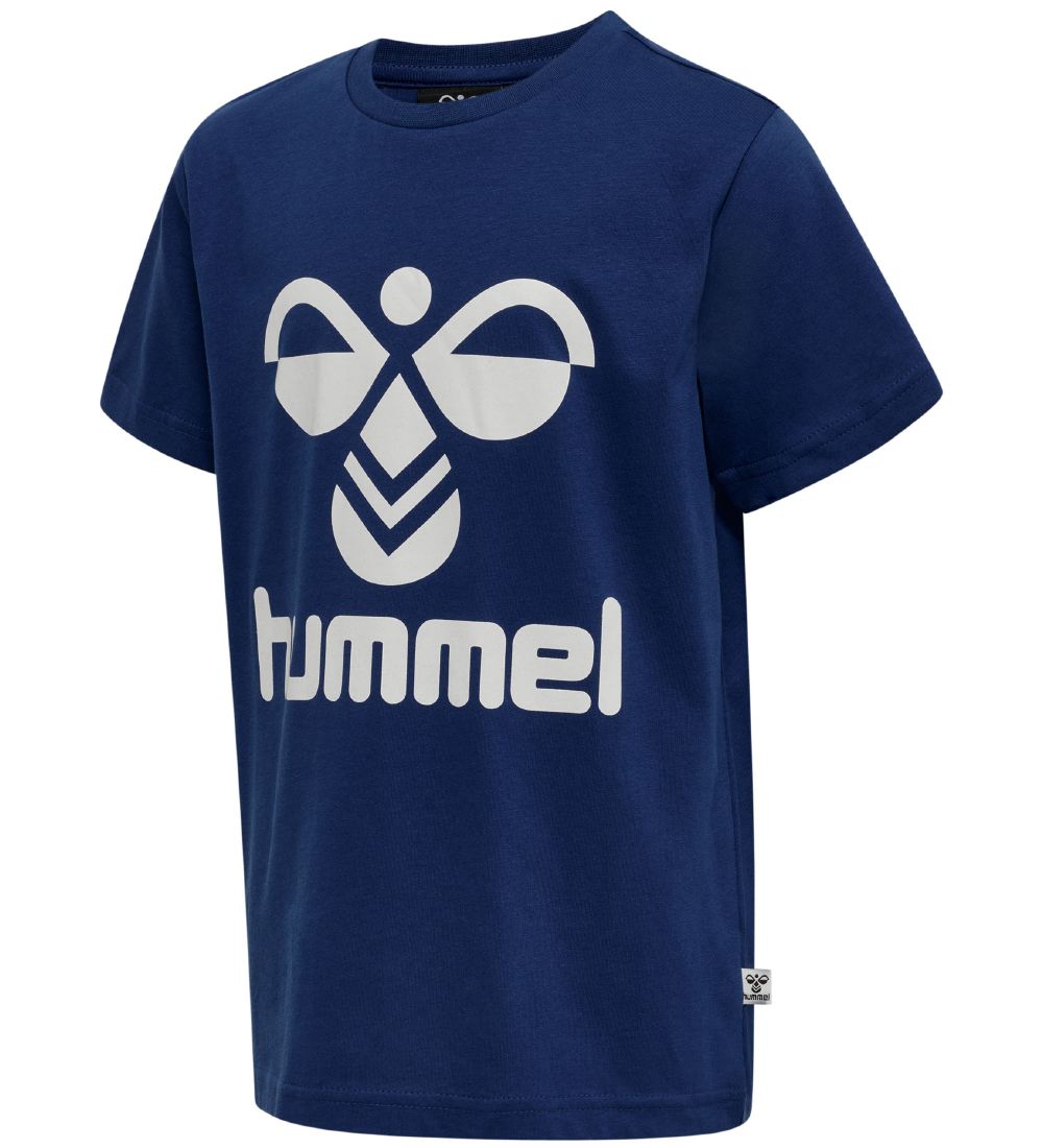 Hummel T-Shirt - hmlTres - Sodalite Blue m. Logo