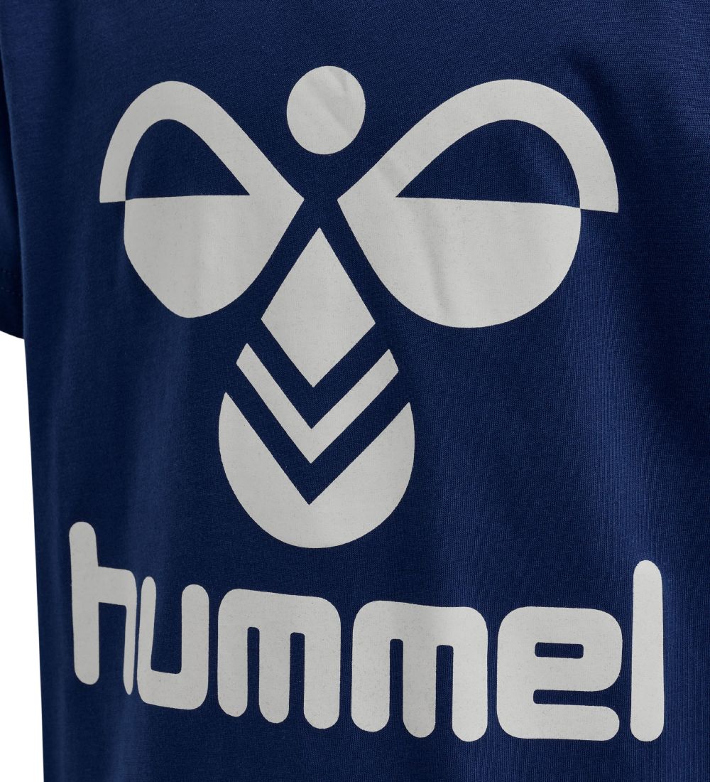 Hummel T-Shirt - hmlTres - Sodalite Blue m. Logo