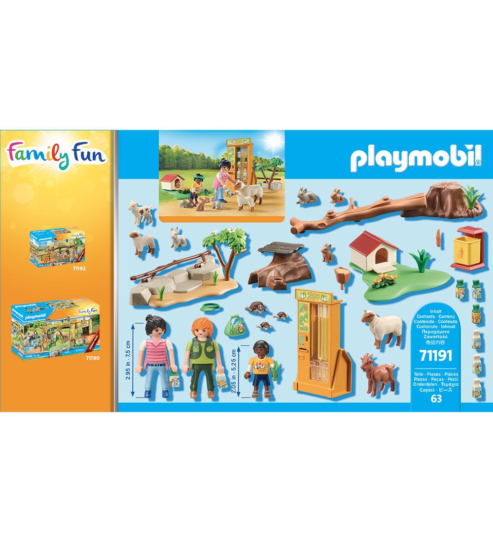 Playmobil Family Fun - Oplevelses-Klappezoo - 71191 - 63 Dele