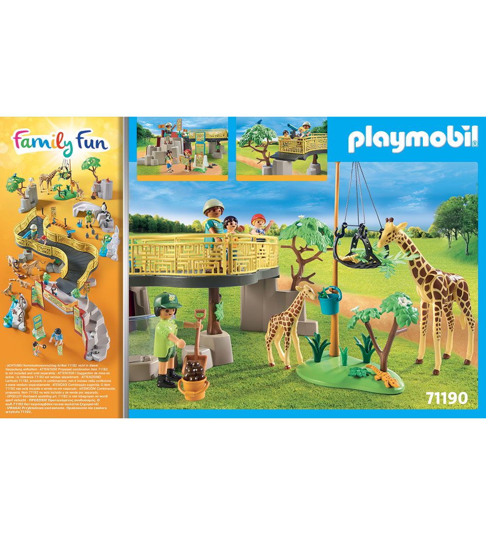 Playmobil Family Fun - Min Store Oplevelseszoo - 71190 - 127 Del