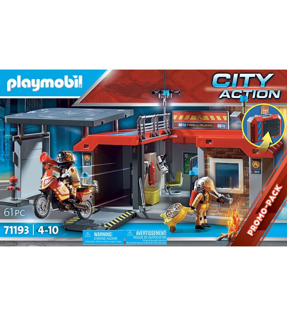 Playmobil City Action - Mobil Brandstation - 71193 - 61 Dele