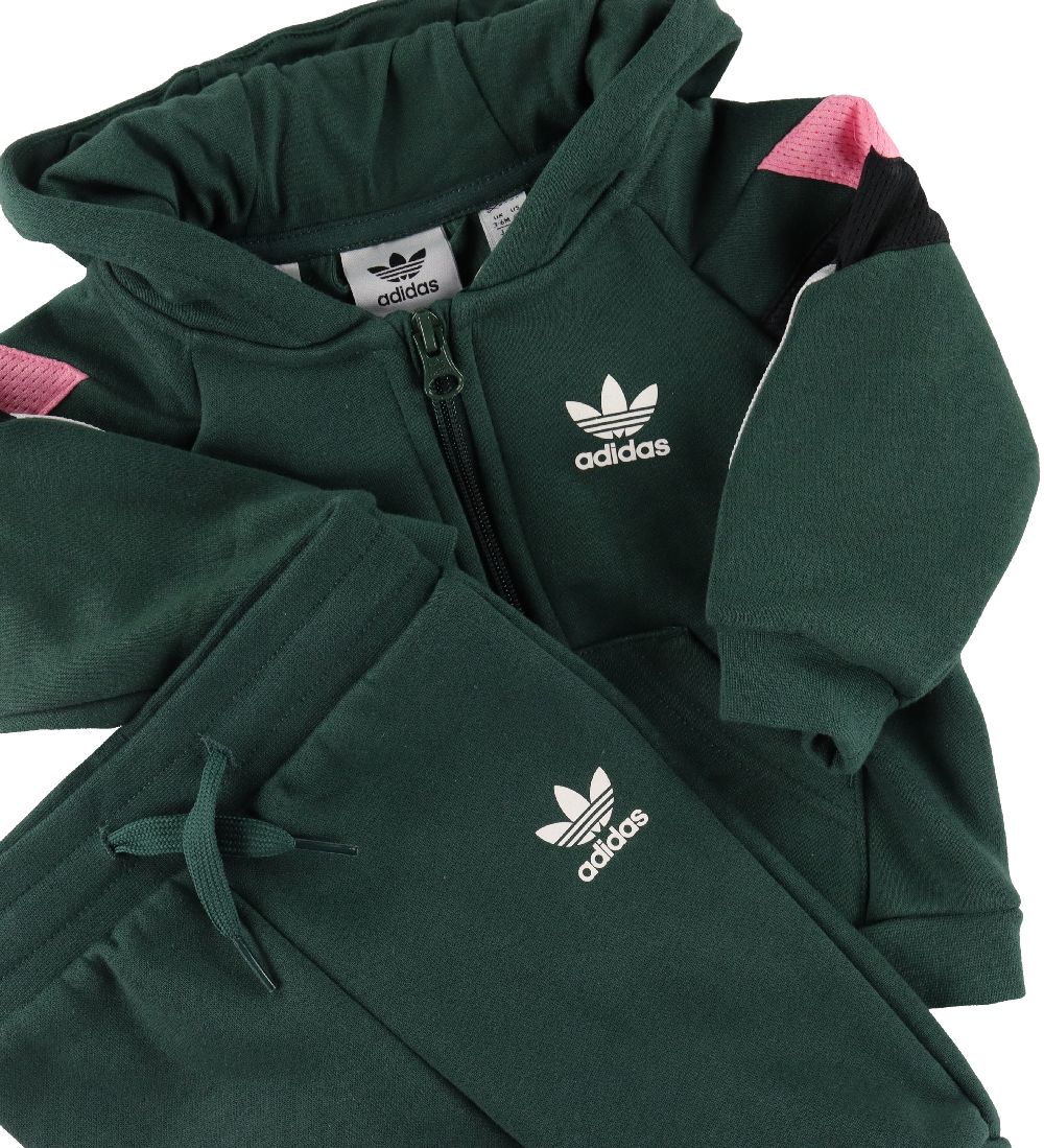 Adidas Originals Sweatst - Fz Hoodie Set - Grn