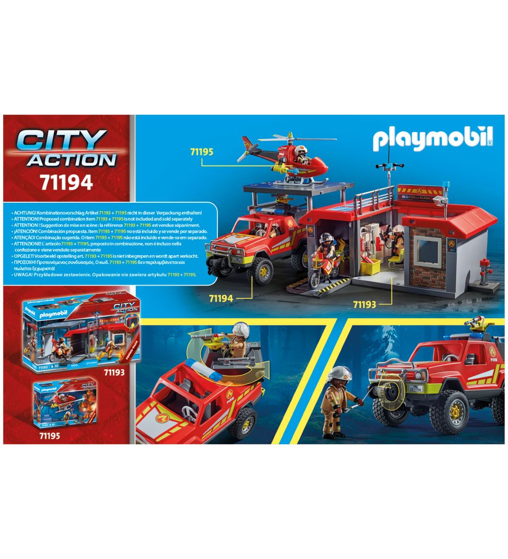 Playmobil City Action - Fire Rescue Truck - 71194 - 49 Dele