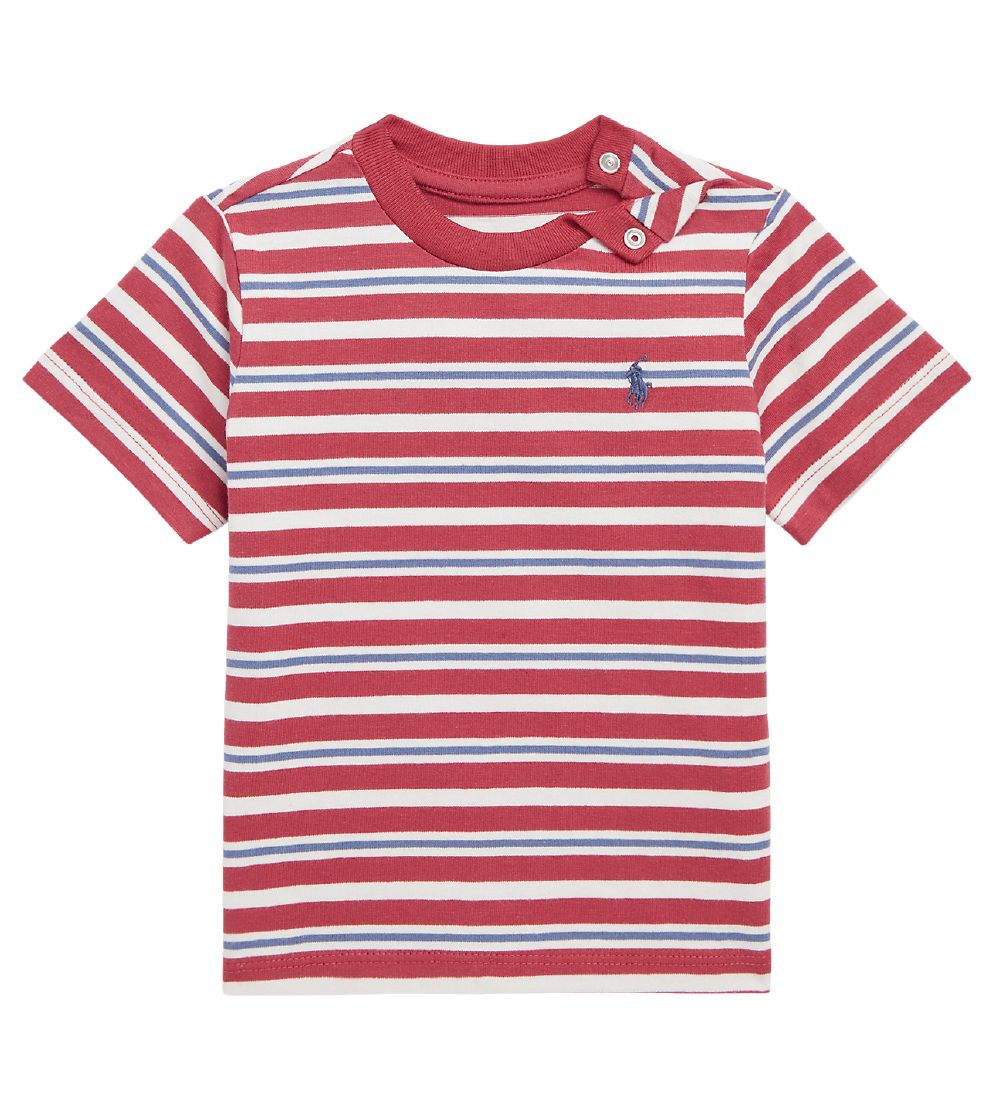 Polo Ralph Lauren Bukser/T-shirt - SBTS II - Rdstribet/Navy