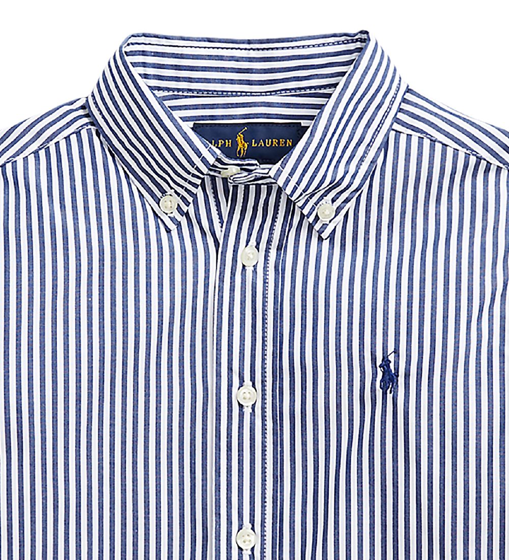 Polo Ralph Lauren Skjorte - Classics - Navy/Hvidstribet
