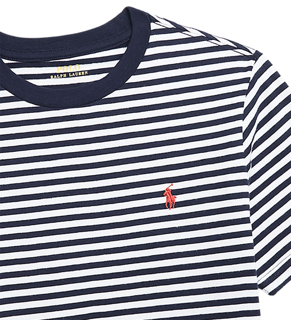Polo Ralph Lauren T-shirt - SBTS II - Navy/Hvidstribet