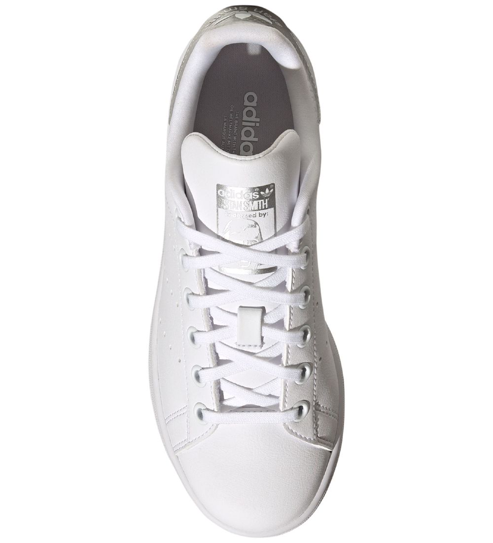 adidas Originals Sneakers - Stan Smith J - Hvid/Slv