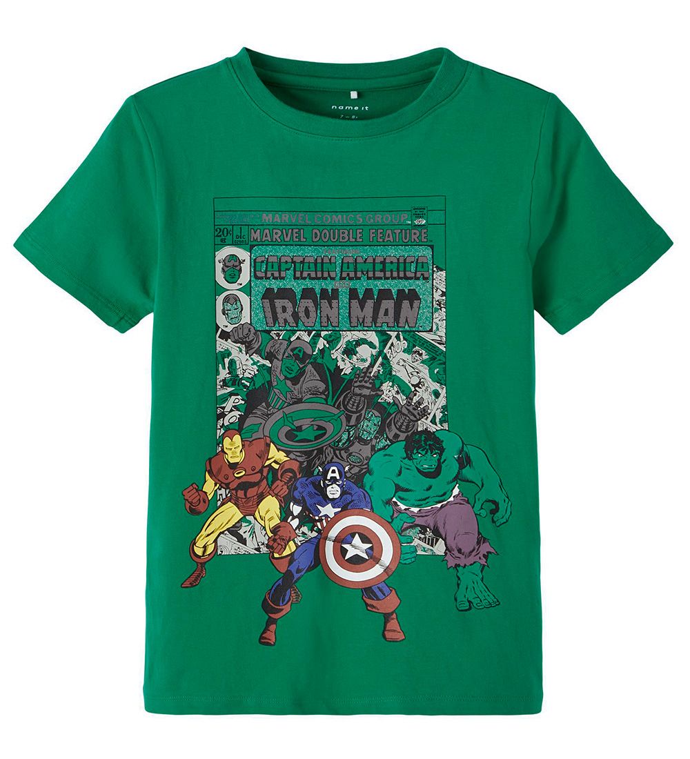 Name It T-shirt - NkmNill Marvel - Lush Meadow