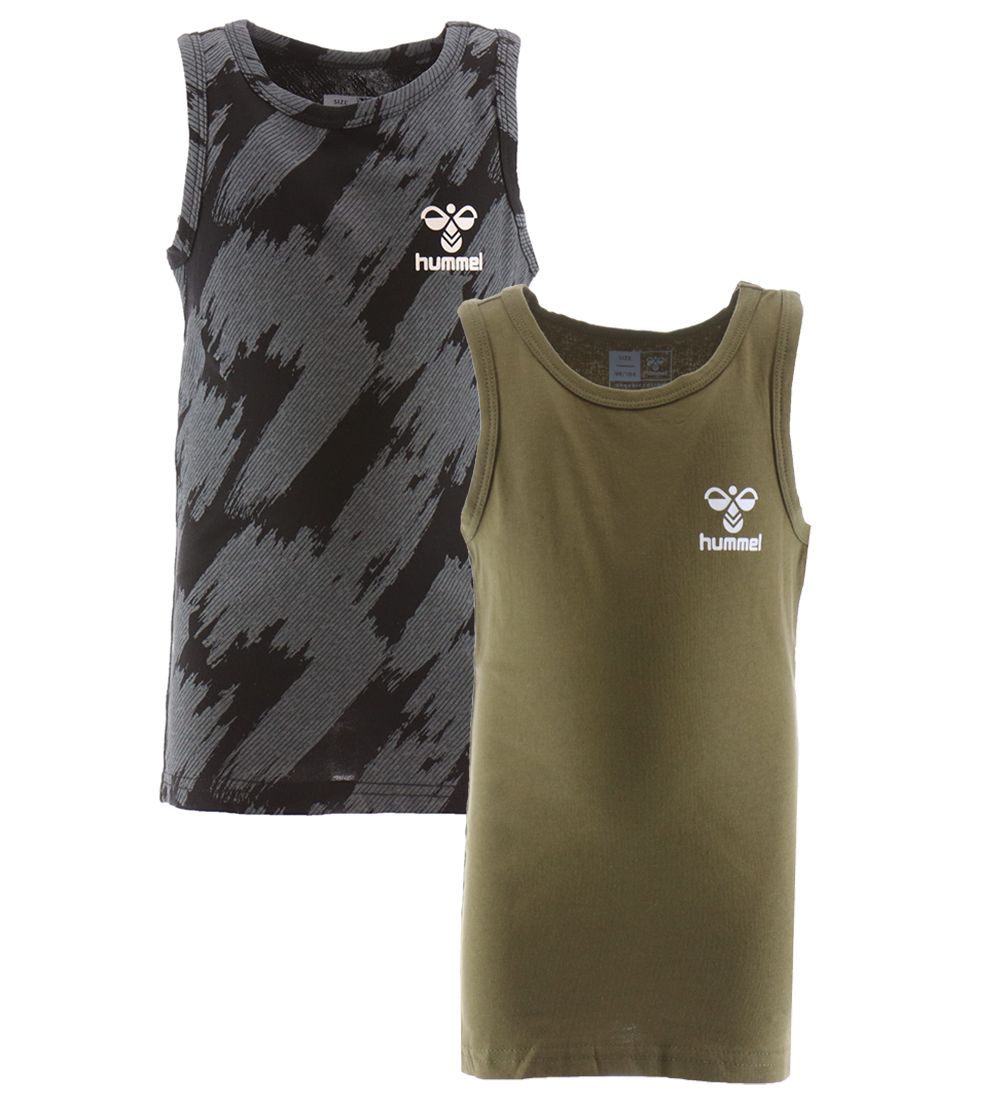 Hummel Undertrøje - 2-pak - hmlNolan - Green Olive