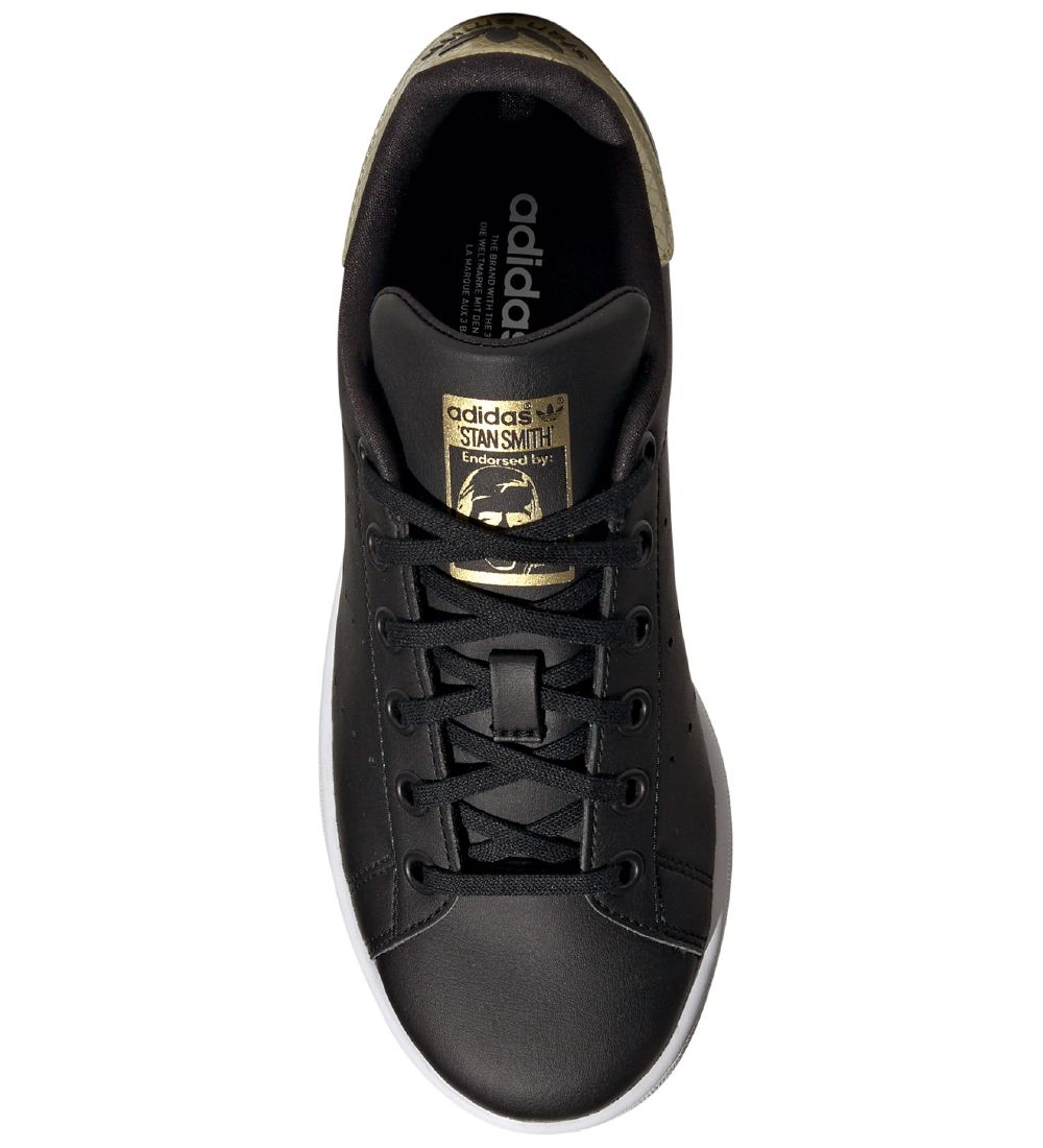 adidas Originals Sneakers - Stan Smith J - Sort/Guld
