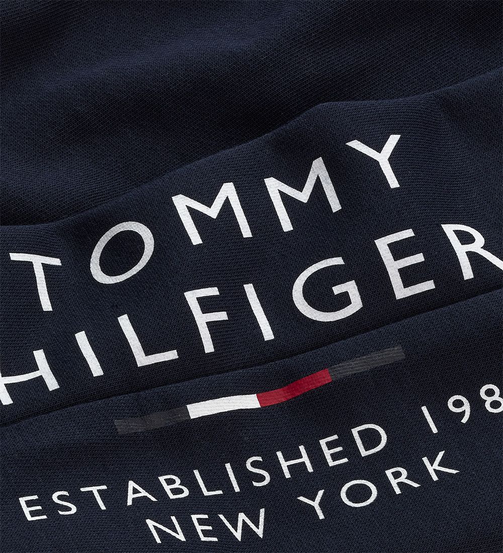 Tommy Hilfiger Sweatpants - TH Logo Sweatpants - Sort m. log