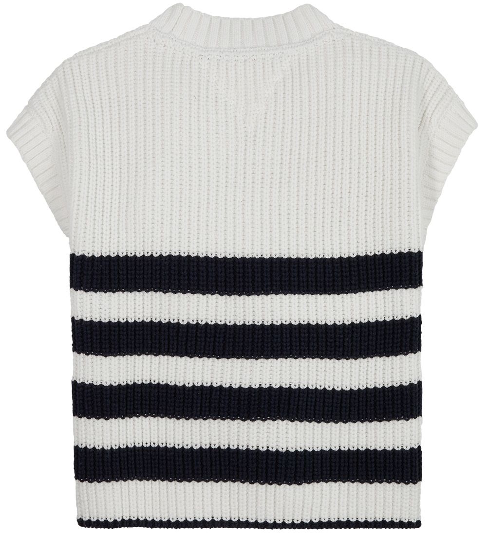 Tommy Hilfiger Vest - Nautical Striped Vest SLVLS - Ancient Whit