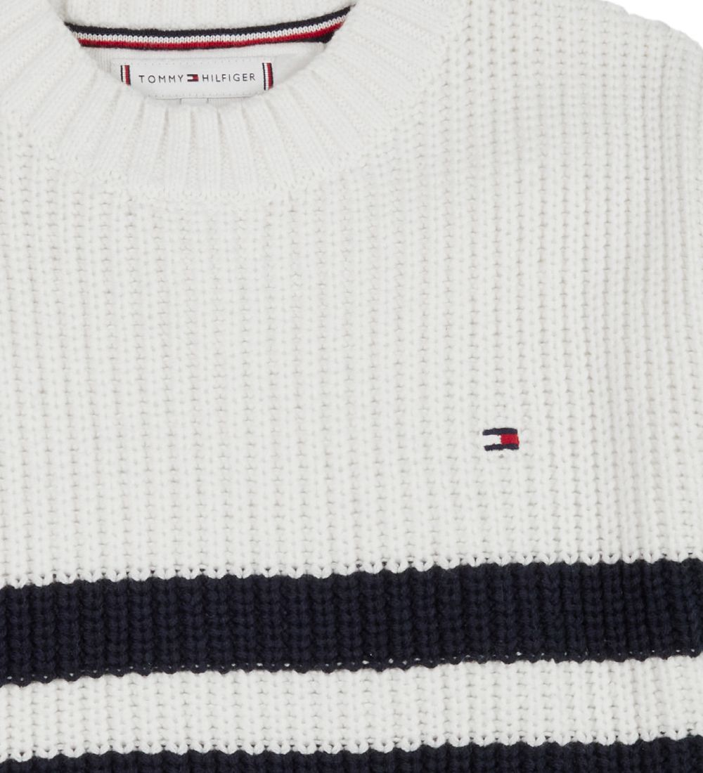 Tommy Hilfiger Vest - Nautical Striped Vest SLVLS - Ancient Whit